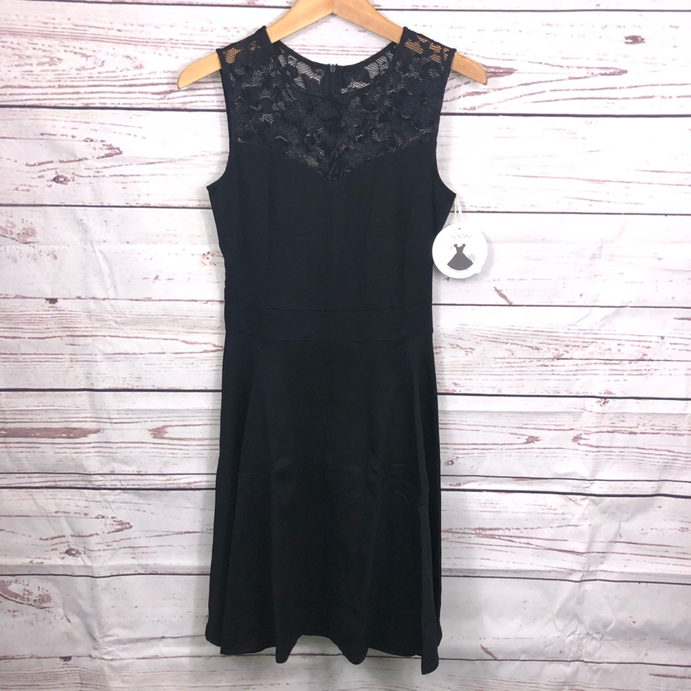 Sylvester Black Dress With Lace Back